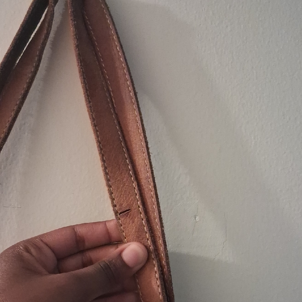 Myra Bag Brown Patterned Haircalf & Leather Crossbody - Picture 6 of 10